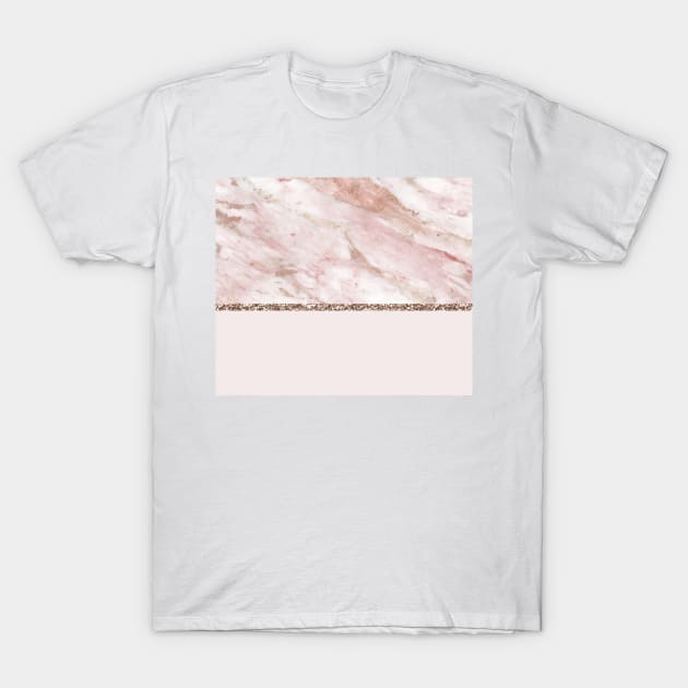 Bastione rose gold marble T-Shirt by marbleco